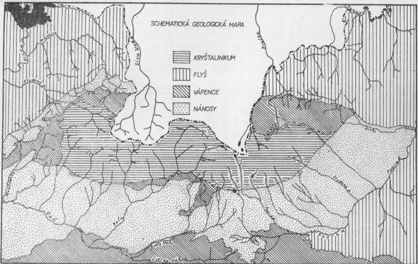 Obr. 2: Schematická geologická mapa Tatier a okolia (Zdroj: PACL, 1973)